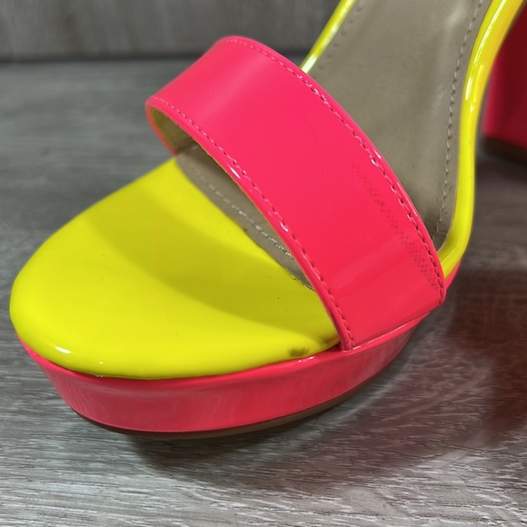Lemonade 5” heel yellow and pink - Picture 2 of 6